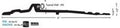 National Guard 896V - 72' NGP Bumper Seal Aluminum Threshold, Mill Finish, 72' L x 5' W x 1/2' H