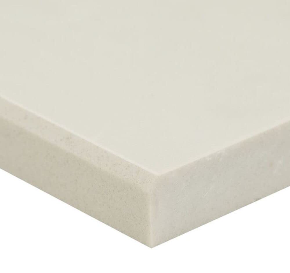 Tenedos Custom Threshold Calacatta Gold Engineered Marble Floor Doorway to Tile Transition, Shower Curb, Polished (Width: 4 inches, Thickness: 0.75 inches)