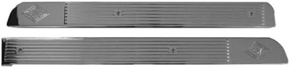 Technical Precision Replacement for Peterbilt 385 Year 2003 Floor Threshold Plate with Straight LINE Pattern and Engraved RW Diamond