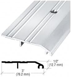3' Aluminum Half Saddle Threshold