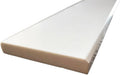 Tenedos 5x36 Engineered Marble Threshold Saddle Beveled Edges Polished Tile for Doorway Shower Curb Bathroom Flooring (Pure White)