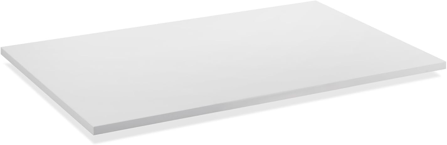 Mount-It! Desk Table Top for Standing Desks - 48 Inch Wide x 29 Inch Deep, White - Universal Solid One-Piece Table Top for Sit to Stand Height Adjustable Desk Frames - Frame Sold Separately