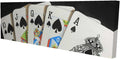 Begin Home Decor 2080-1648-MI78 16 x 48 in. Card Game Spades Royal Flush Canvas - Home Decor Art