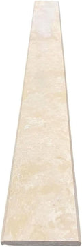 Tenedos Durango Cream Ivory Travertine Threshold – 6'x48' Filled & Honed Marble Saddle for Doorways, Transitions, Bathroom & Shower Entry – Natural Stone Accent