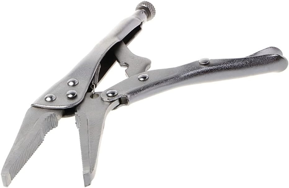 10 Inch Locking Pliers Long Nose Straight Jaw Lock Vise Grip Clamp Hand Tool Right Clip