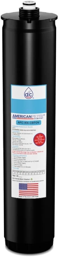 American Filter Company® Brand Model # AFC-KN-CBTOV Water Filters, Compatible with Kinetico® 9307A Filter Cartridge (Blue) - 1 Filter