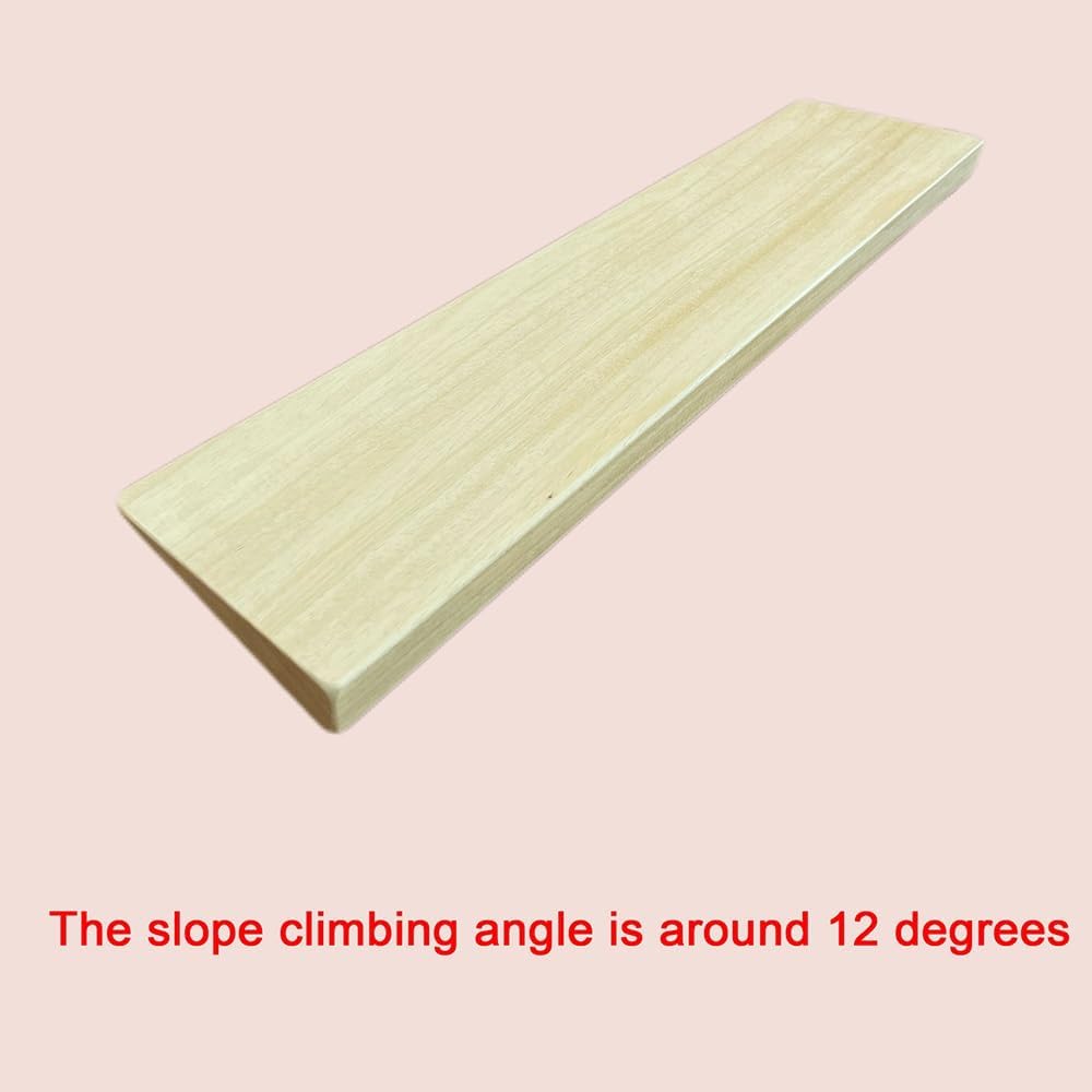 Solid Wood Threshold Ramps 0.4'-2' Rise Curb Ramps Portable Wheelchair Ramp Lightweight Threshold Ramps for Doorways for Home Steps(50x25x5cm/20x10x2in)