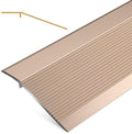 Wood to Tile Transition Strips - 72' Aluminum Threshold for Doorways, Durable Arc Design for Tile, Laminate & Hardwood Floors, Sleek Silver Finish, Easy Installation