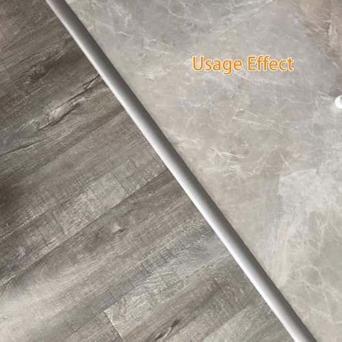 Self-Adhesive Carpet Edging Trim - Cuttable Rubber Floor Reducer Strip for Doorway Thresholds - Ideal for Varying Height - Easy Installation