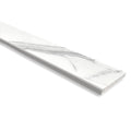 Tenedos Custom Threshold Calacatta Gold Engineered Marble Floor Doorway to Tile Transition, Shower Curb, Polished (Width: 4 inches, Thickness: 0.75 inches)