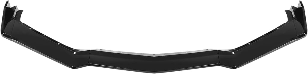 Front Bumper Lip Splitter Spoiler Compatible with Chevy Corvette C8 2020-2025, C8 Front Lip, Corvette C8 Front Splitter Air Dams Chin Spoiler Auto Parts Accessories (Front Lip-Gloss Black)