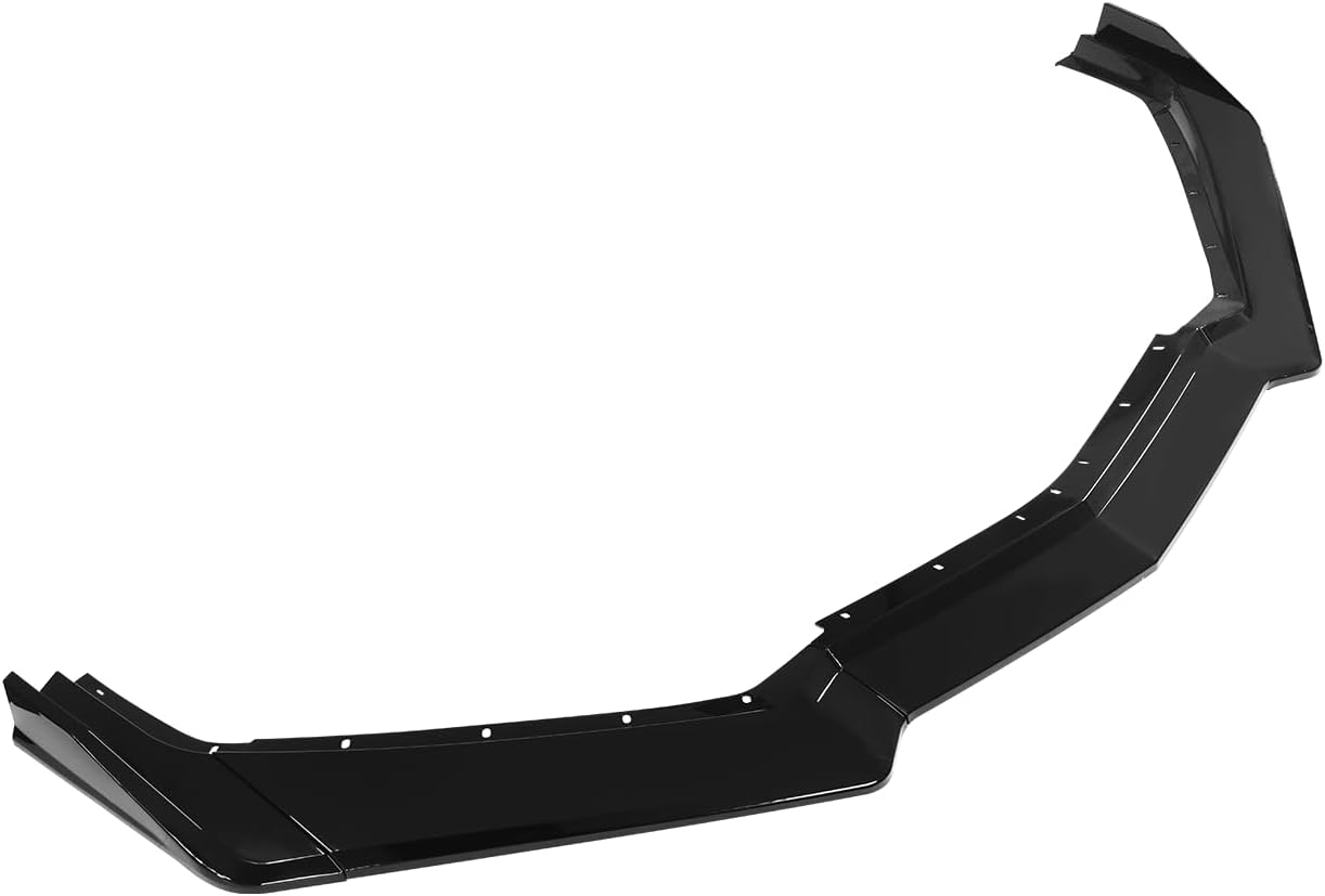 Front Bumper Lip Splitter Spoiler Compatible with Chevy Corvette C8 2020-2025, C8 Front Lip, Corvette C8 Front Splitter Air Dams Chin Spoiler Auto Parts Accessories (Front Lip-Gloss Black)