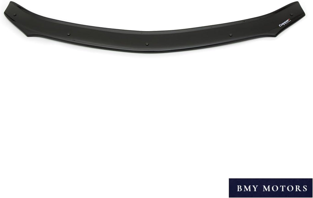 BMY Premium Acrylic Hood Bug Deflector for Toyota Corolla 2008-2013, Front Hood Protector, Stone Guard & Bugflector Shield, Bug Guard, Black