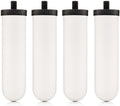 British Berkefeld Doulton 8674 Ultra Sterasyl Ceramic Filter Candle for Countertop Gravity Water Filter System Short Mount 7' - 4 Pack