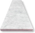 Tenedos Carrara Marble Threshold Tile (Marble Saddle) Honed Finish for Shower Curb, Doorway Floor Transition, Bathroom Vanity Backsplash, Window Sill, Custom Length and Width (Thickness: 0.75 inches)