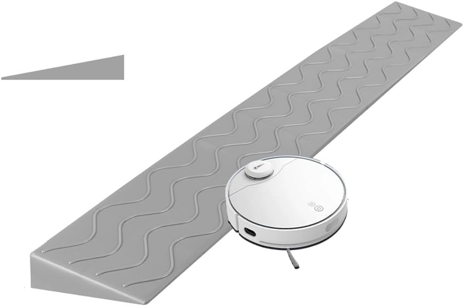 Portable Threshold Ramp for Doorways, Non-Slip Rubber Wheelchair Ramp 1' 2' 3' 4 Inch Rise Home Step Mat Cuttable Shed Ramp for Driveways Curb Garage Entrance(Gray,Height 2CM/0.78IN)