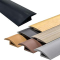 Self-Adhesive Carpet Edging Trim - Cuttable Rubber Floor Reducer Strip for Doorway Thresholds - Ideal for Varying Height - Easy Installation