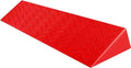 Extra Wide Rubber Wheelchair Ramp for Home Steps/Door Non Slip Textured Surface Red 4' Rise Threshold Ramp Curb Ramp 99 * 22 * 10cm