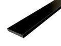 Tenedos Solid Black Engineered Marble Custom Length Shower Curb Threshold Tile Polished for Doorway Floor Transition, Bathroom Vanity Backsplash, Sill (Width: 5 inches, Thickness: 5/8 inches)
