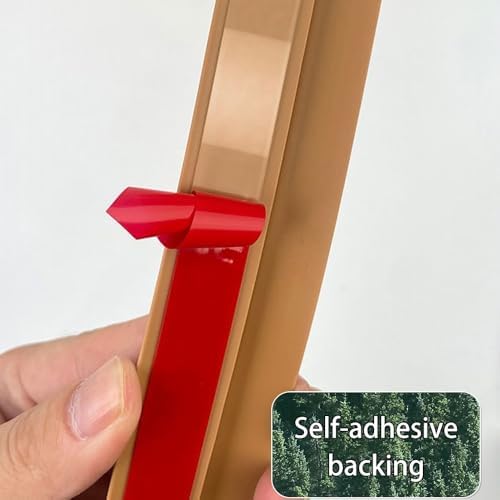 Self-Adhesive Carpet Edging Trim - Cuttable Rubber Floor Reducer Strip for Doorway Thresholds - Ideal for Varying Height - Easy Installation
