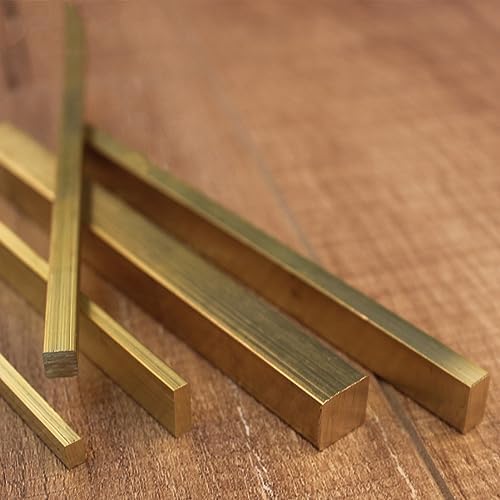 Brass Transition Strips for Wood to Tile Flooring, Heavy Duty Polished/Brushed Edging Trim Bars, 5x10mm Threshold Floor Strip, Durable Brass Flooring Solution