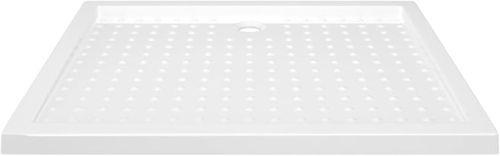 Gecheer Shower Base Tray with Dots, Low Threshold White ABS Shower Pan, 31.5 x 39.4 x 1.6 Inches, Slip-Resistant, Easy-Clean Bathroom Floor Drain Receptor