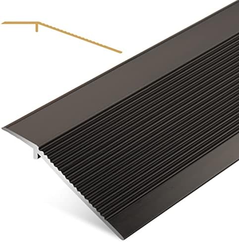 Wood to Tile Transition Strips - 72' Aluminum Threshold for Doorways, Arc Floor Cover for Hardwood, Laminate & Tile Flooring, Durable Silver Finish, Perfect for Seamless Flooring Transition