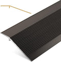 Wood to Tile Transition Strips - 72' Aluminum Threshold for Doorways, Arc Floor Cover for Hardwood, Laminate & Tile Flooring, Durable Silver Finish, Perfect for Seamless Flooring Transition