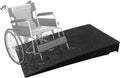 Wheelchair Ramp, Non-Slip Rubber Threshold Ramp for Driveway and Doorways, 39in Depth, 4in-8in Rise Safety Transition Ramp