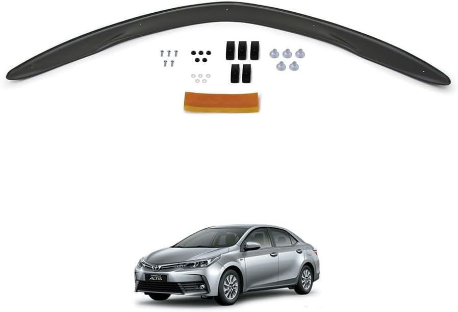 For Toyota Corolla 2013 2014 2015 2016 2017 2018 Bonnet Protector Guard Front Bug Shield Hood Deflector Hood Stone Hood Shields Piano Black