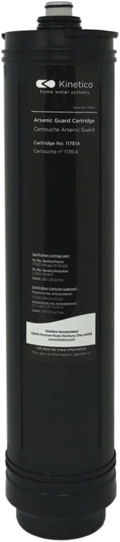 Aresenic Guard Auxiliary Cartridge for Kinetico system. (Part No. 11781 BLACK)