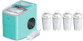 Silonn Ice Makers Countertop, 9 Cubes Ready in 6 Mins, 26lbs in 24Hrs & Brita Standard Water Filter Replacements for Pitchers and Dispensers, Lasts 2 Months, Reduces Chlorine Taste and Odor, 4 Count