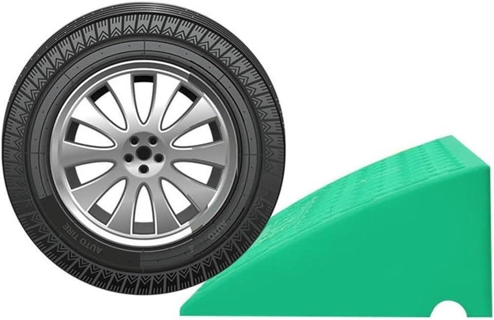 Zanotva 2 Pack Rubber Curb Ramp，2' 3' 4' 5' Rise Threshold Ramp for Wheelchair Driveway Scooters Stairs(Green,19x10.6x4.3in)
