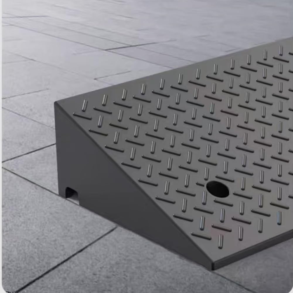 Curb ramp,Driveway ramp, Garage Threshold Ramp 2' 3' Rise Heavy Duty Loading Shed Ramps for Trailer Walkers(50x30x14cm)