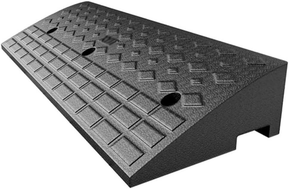 ZJIEX Rubber Wheelchair Ramp, 2in/ 2.5in/ 3in/ /4in /5in Rise Threshold Ramp, Non-Skid Driveway Curb Ramp, Kerb Ramp for Car, Vehicle, Scooter, Bike, Trolley (Size : 100x35x11cm/(39.4x13.8x4.3in))
