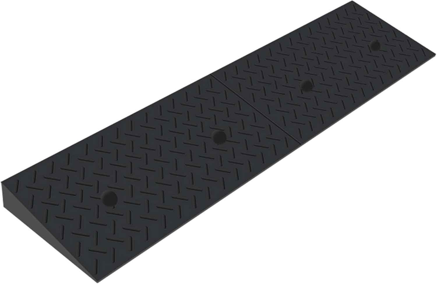 Driveway Curb Ramp Rubber, Garage Doors Entryway Outdoor Steps Transition Ramp, Heavy Duty Non Slip Solid Rubber Ramp, 39 in Wide Load 3T (9Cm/3.5In Rise)