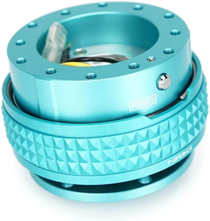 NRG Innovations NRG-SRK-210MF-MF Gen 2.1 Race Steering Wheel Quick Release Kit Adapter, Minty Fresh Body/Minty Fresh Pyramid Ring