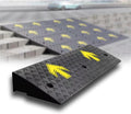 Rubber Curb Ramps, Portable Wheelchair Ramp, Doorway Threshold Ramp 1' 2' 5' 7' Rise Shed Ramps Heavy Duty Loading Ramp for Dock Trailer Truck(95x30x11 cm(37'x11.8'x4.3'))