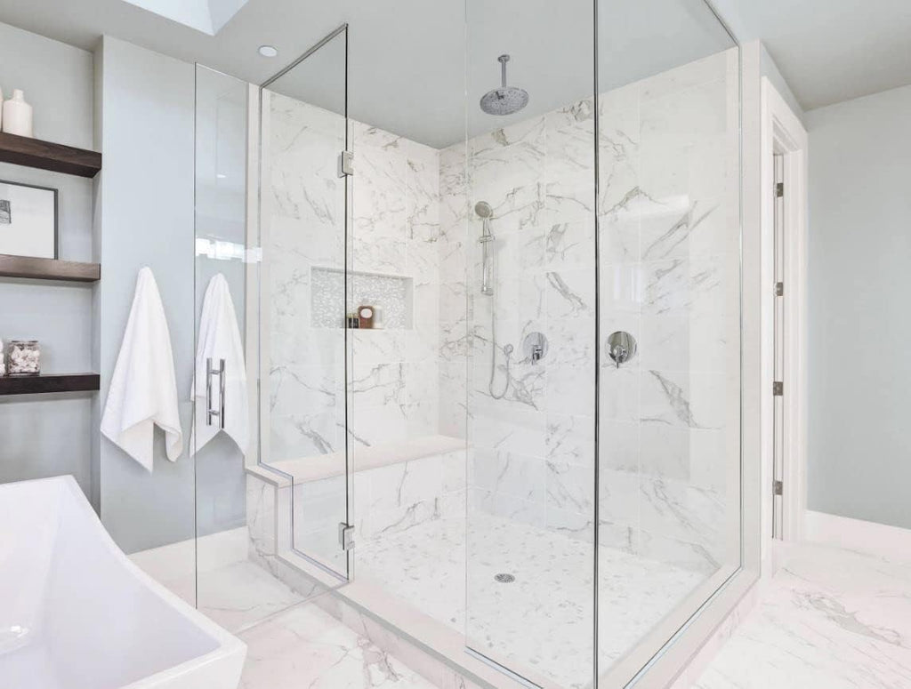 Tenedos Solid White Engineered Marble Threshold Saddle Polished, for Shower Curb, Bathroom Vanity Backsplash, Window Sill, Maintenance Free, Stain Resistant (5' x 36')