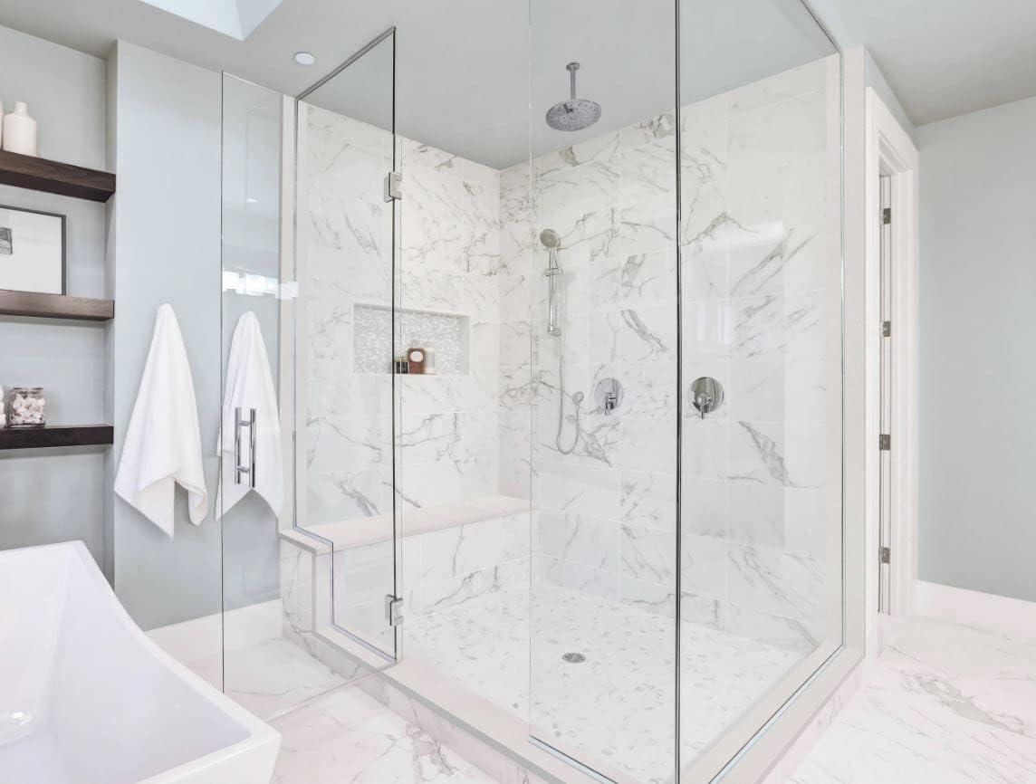 Tenedos Solid White Engineered Marble Threshold Saddle Polished, for Shower Curb, Bathroom Vanity Backsplash, Window Sill, Maintenance Free, Stain Resistant (5' x 36')