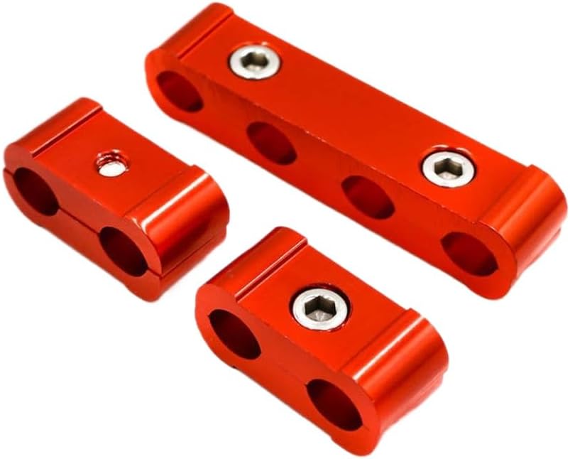 Spark Plug Wires Separator Divider Clamp Kit 8mm 9mm 10mm Red Compatible With Engine Car Accessories Parts