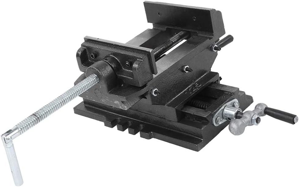 CROSS SLIDING VISE HIGHLY ACCURATE TABLE DRILLING MACHINE FLAT NOSE PLIERS 5INCH