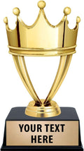 Gold Crown Trophy, 6' Golden Crown Trophy On Black Base Prime