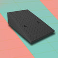 Rubber Wheelchair Ramp for Steps Sidewalk, 2' 4' 7' Rise Kerb Ramp, Portable Driveway Curb Ramps Handicap Ramps for Home Dock Garage Shed Ramps(50x80x10 cm)