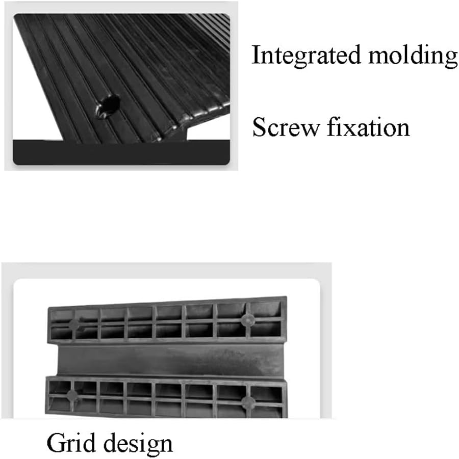 Portable Rubber Wheelchair Ramp ， Curb Ramp for Door/Garage Entry, 2-3in Rise, Transition Ramp for Home Shed/Walker, Handicap Ramp