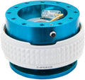 NRG Innovations NRG-SRK-210NB-GL Gen 2.1 Race Steering Wheel Quick Release Kit Adapter New Blue Body/Glow in the Dark Pyramid Ring, 6x70 and 6x74mm Bolt Patterns