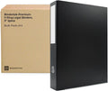 Bindertek 3-Ring Premium Legal Binder for 8.5' x 14' Paper, Pack of 6 - Black, 3' Spine Width, 525 Sheet Capacity, 2' D-Rings, Linen-Textured Covers, Steel Reinforced Edges, Spine Label Included