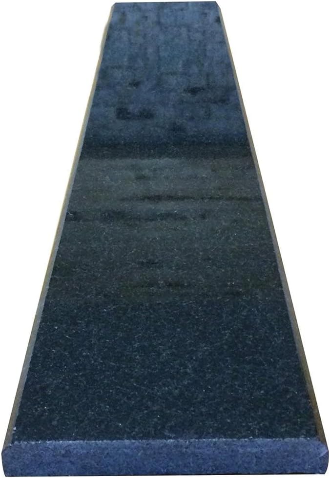 Tenedos Custom Lenght | Black Granite Threshold Floor Tile Polished Eased Edge for Doorway, Window sill, Shower Curb Kerdi Board Cut up to 36 inches Long (Width: 6 inch, Thickness: 0.75 inch)