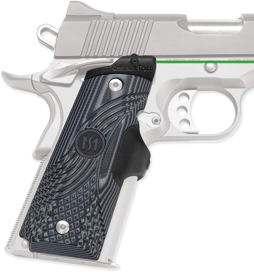 Crimson Trace LG-904 G10 Master Series Lasergrips Laser Sight with Instinctive Activation for 1911 Full-Size Pistols, Defensive Shooting and Competition