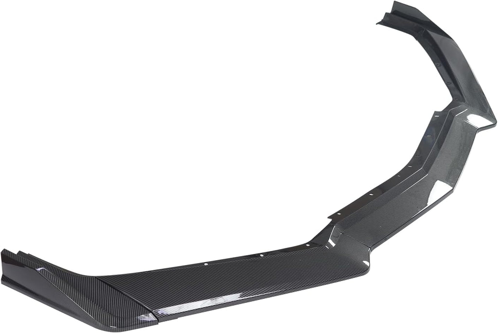 Front Bumper Lip Splitter Spoiler Compatible with Chevy Corvette C8 2020-2025, C8 Front Lip, Corvette C8 Front Splitter Air Dams Chin Spoiler Auto Parts Accessories (Front Lip-Carbon Fiber)